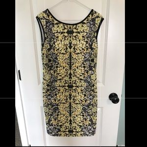 J. Taylor yellow and black dress